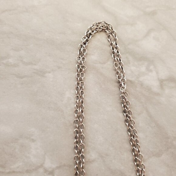 ✨ J.Crew Silver Rhinestones Crystals Pave Fireball Pendant Necklace ✨ - Picture 4 of 6